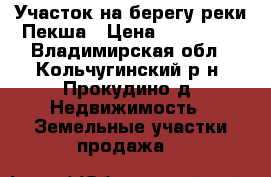 Участок на берегу реки Пекша › Цена ­ 450 000 - Владимирская обл., Кольчугинский р-н, Прокудино д. Недвижимость » Земельные участки продажа   